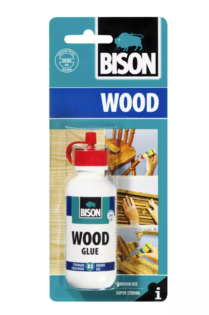 Puuliima Bison Wood Glue D2 75ml - Liimat - 8710439042435 - 1