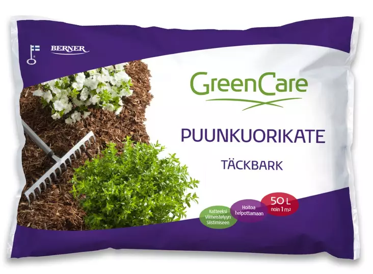 Puunkuorikate GreenCare 50 l - Mullat ja ravinteet - 6414504284745 - 1