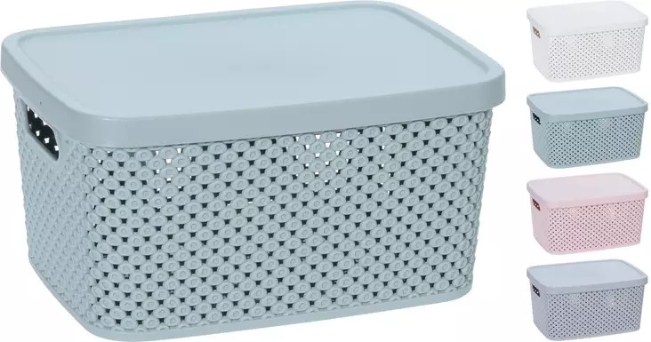 S=C3=A4ilytyslaatikko kannella 24x17x12cm - Muovilaatikot ja säilytyslaatikot - 8719987530005 - 1
