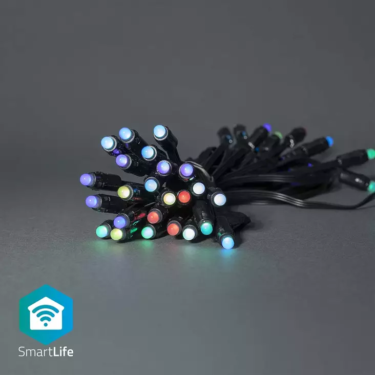 SmartLife Jouluvalot | Partylight | Wi-Fi | RGB | 48 LED's | 10.8 m | Android / IOS - Koristevalot - 5412810404285 - 1