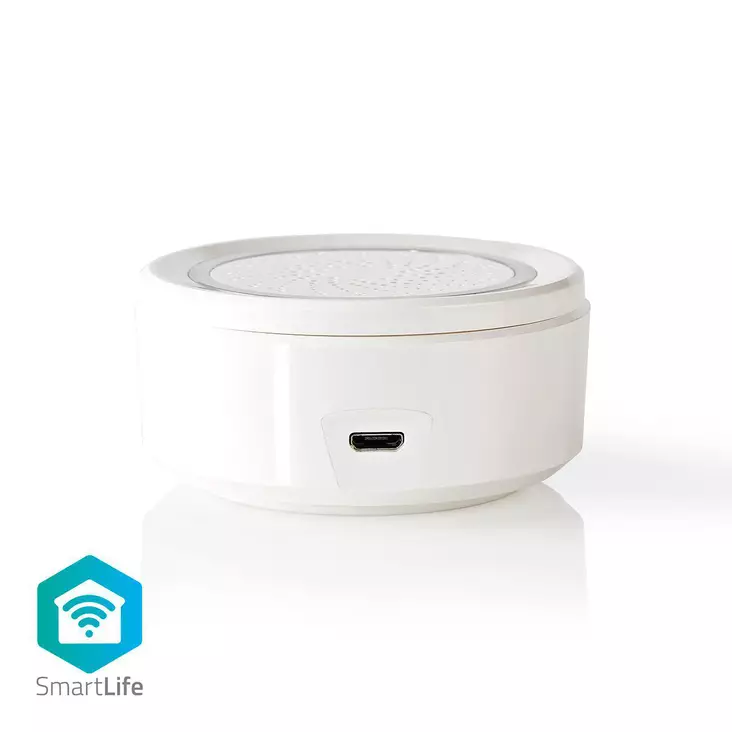 SmartLife Sireeni | Verkkovirtakäyttöinen | 8 melodiaa | 85 dB | Android / IOS | Valkoinen - Hälyttimet ja anturit - 5412810296705 - 1