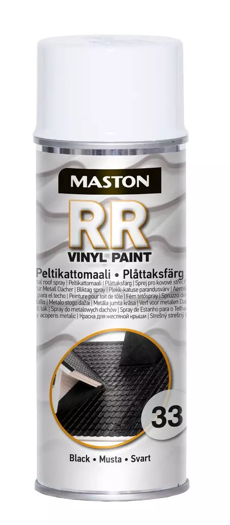 Spraymaali RR 33 musta 400ml - Spraymaalit - 6412494100335 - 1