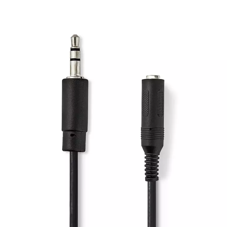 Stereoäänikaapeli | 3.5 mm uros | 6.35 mm naaras | Niklattu | 0.20 m | Pyöreä | Blister - Audiokaapelit - 5412810288205 - 1