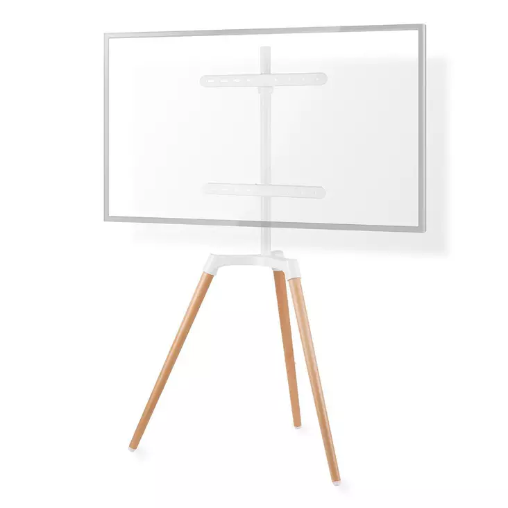 TV Lattiajalusta | 50 - 65 " | Maksimi tuettu näytön paino: 35 kg | Skandinaavinen Design | Käänneltävä | Kaatumisenesto-lenkki | Pikalukko | Alumiini / Teräs | Valkoinen - TV telineet - 5412810328895 - 1