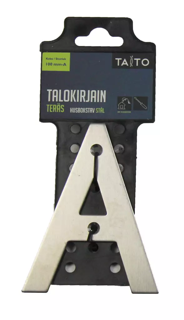 Talokirjain 100 mm ter=C3=A4s A - Postilaatikot ja talonumerot - 6416096140065 - 1