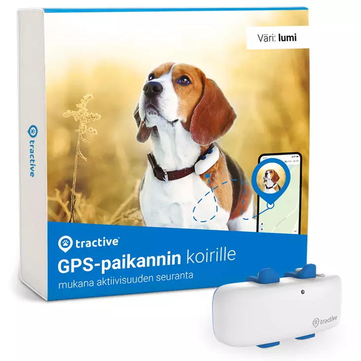 Tractive Pet Tracker koiran GPS-paikannin LTE/4G - Koirien ja kissojen yleistarvikkeet - 9120056451005 - 1