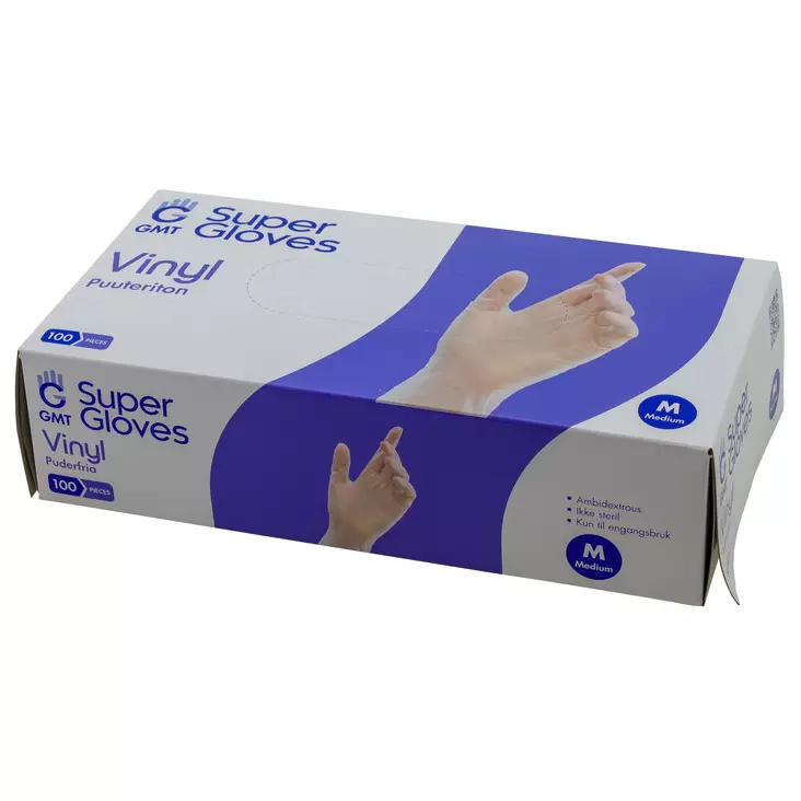 Vinyylik=C3=A4sineet M 100kpl - Kertakäyttökäsineet - 6438168114385 - 1