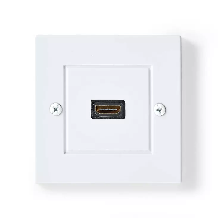 HDMI Seinärasia | 1x HDMI Female | 4K@60Hz | HDMI Ulostulo | Musta | 18 Gbps | Kullattu | Laatikko - Nedis tuotteet - 5412810427185 - 10