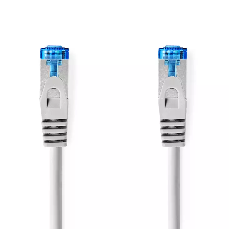 CAT6a verkkokaapeli | S/FTP | RJ45 uros | RJ45 uros | 0.50 m | Snagless | Pyöreä | LSZH | Harmaa | Label - Tietokone ja verkko - 5412810452675 - 1