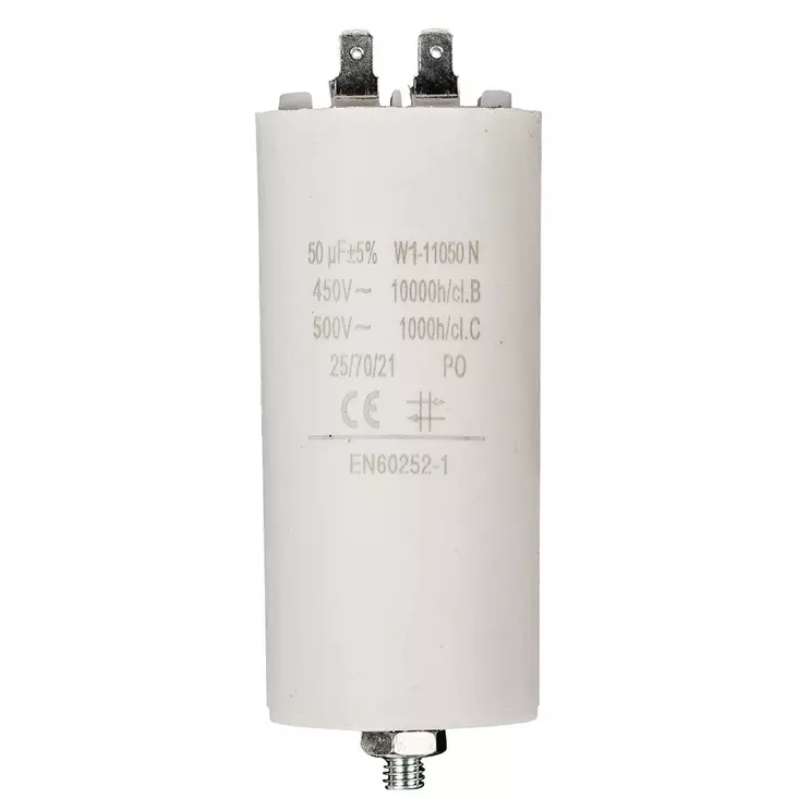 Kondensaattori CBB60 50UF 450Vac Faston - Varaosat - 5412810477265 - 10