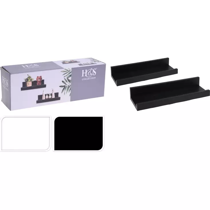 Seinähyllyt 2 kpl paketissa 31x5,8cm - Seinähyllyt - 8719987418365 - 1