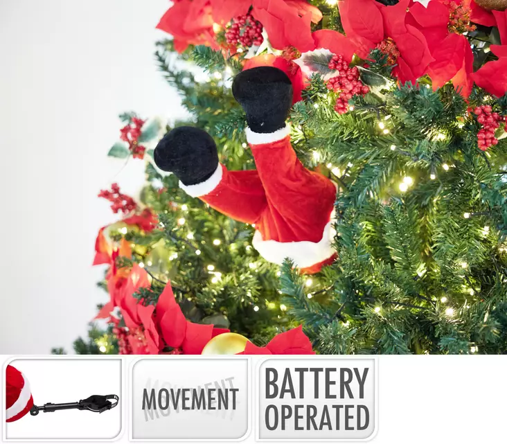 Joulupukin potkivat jalat 35 cm - Joulukoristeet ja -tekstiilit - 8720573756945 - 1