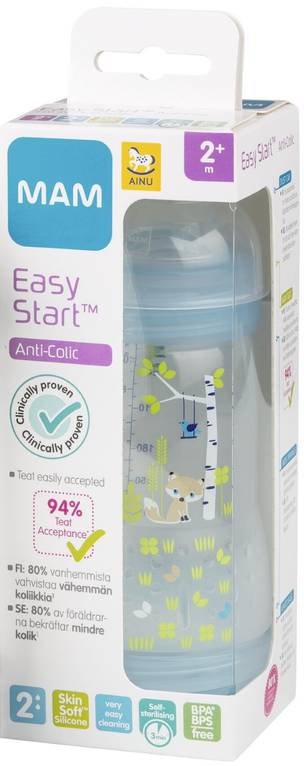 Tuttipullo Easy Start Ainu Mam 260 ml - Tutit ja tuttipullot - 9001616690945 - 1