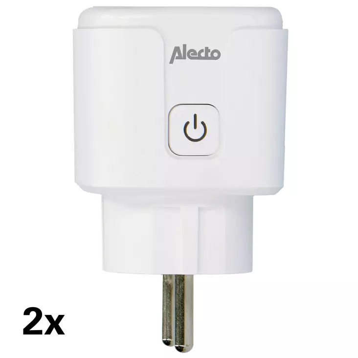 Älykäs Wi-Fi-pistoke energiamittarilla 16A 3680W 2-pack Valkoinen - Älypistorasiat - 8712412586325 - 10