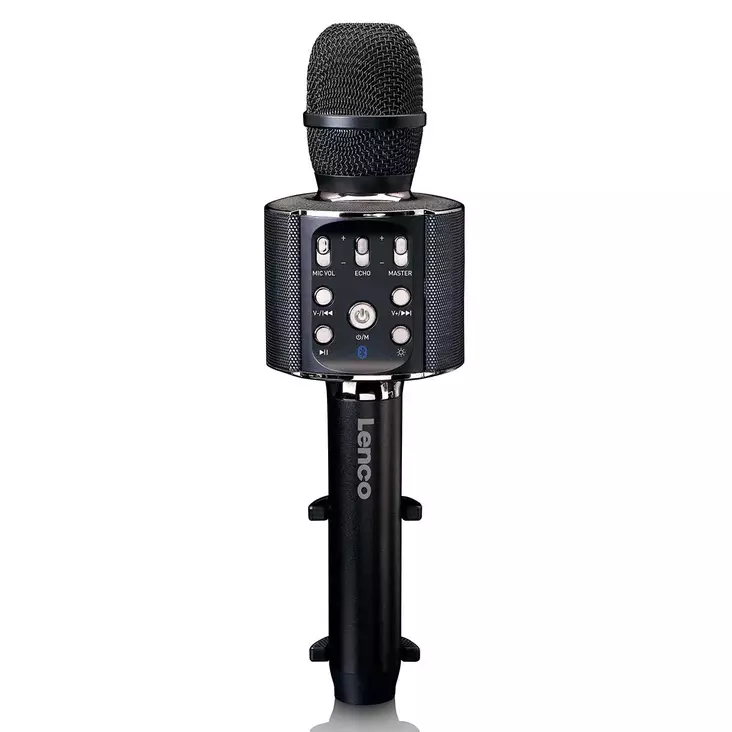 Bluetooth® karaokemikrofoni kaiuttimella ja valaistuksella Musta - Mikrofonit ja karaokelaitteet - 8711902042105 - 10