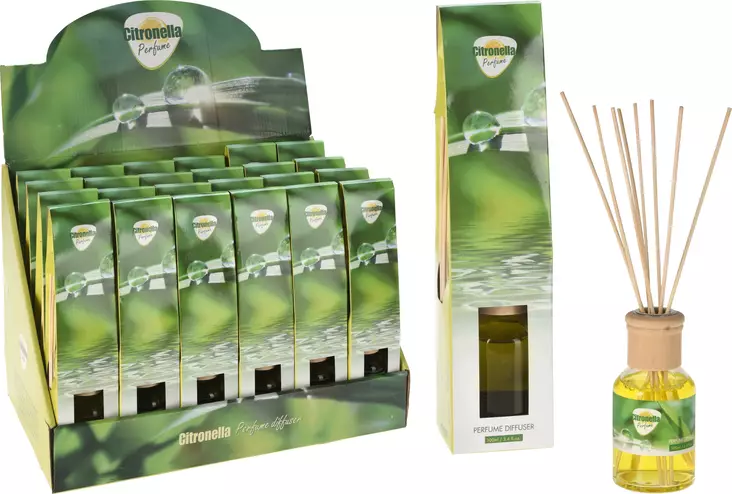 Citronella-tuoksutikut 100 ml - Ilmanraikastimet ja tuoksut - 8719987802195 - 1