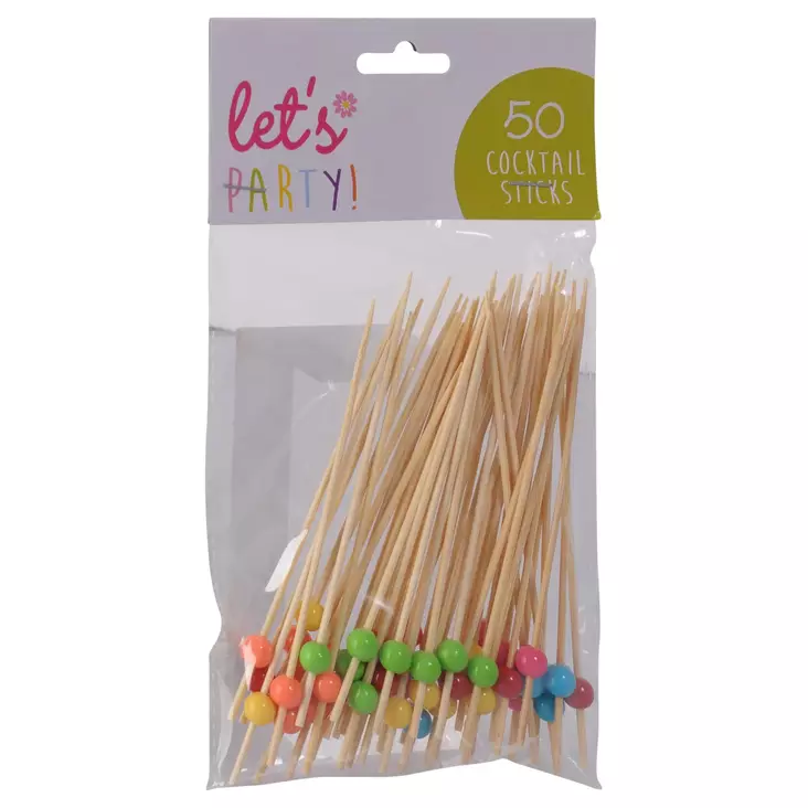 Coctailtikut 50kpl - Kertakäyttöastiat - 8719987279485 - 1