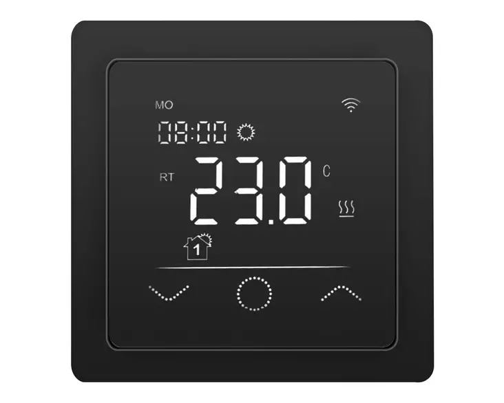 DunWore F60 musta WiFi yhdistelmätermostaatti - Lattialämmitys - 6438014408255 - 1