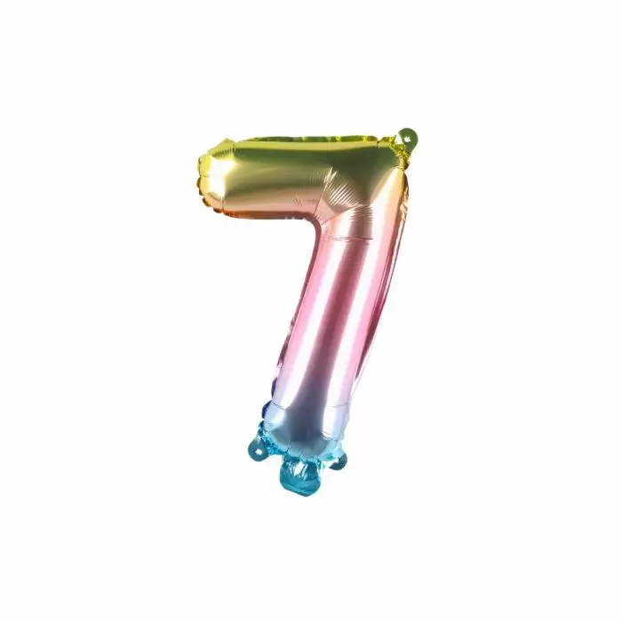 Folionumeropallo 7 - Ilmapallot ja tarvikkeet - 6410416334035 - 1