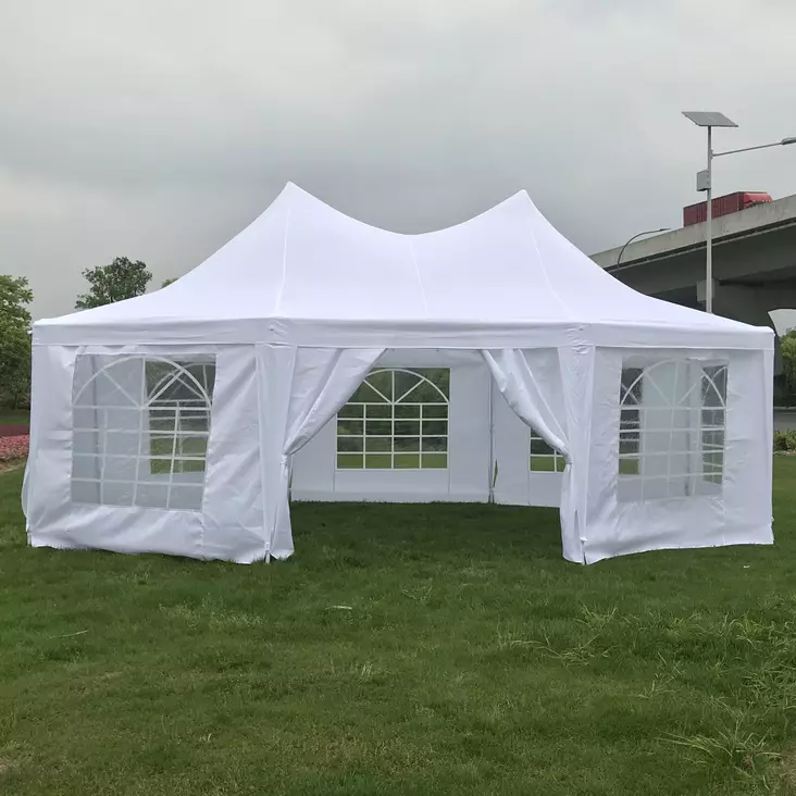 Green Land 6,5x8,9 m 10-kulmainen juhlateltta - Pressutallit ja -hallit - 6438014354675 - 1