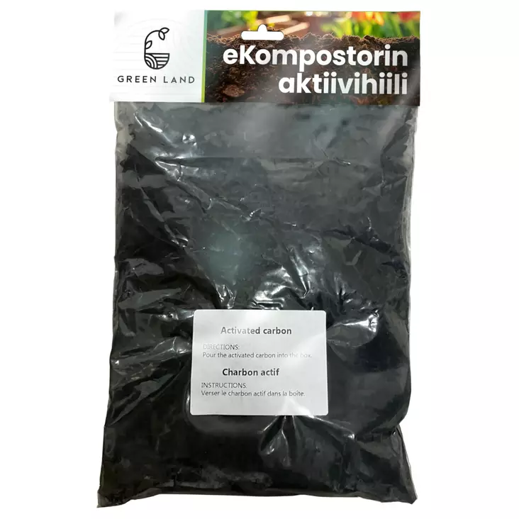 Green Land eKompostorin 500 g aktiivihiili - Kompostorit ja tarvikkeet - 6438014385945 - 1