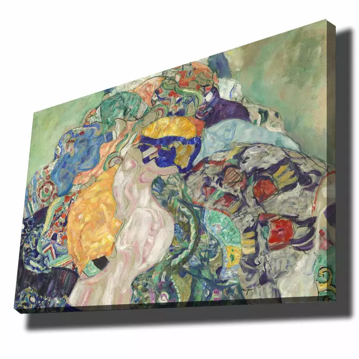 Gustav Klimt - Koristeellinen Canvas-taulu, 70x100 cm, Monivärinen, 100% Puukehys, Seinäkoriste, Elegantti Sisustus - Taulut ja kehykset - 8683342791625 - 1
