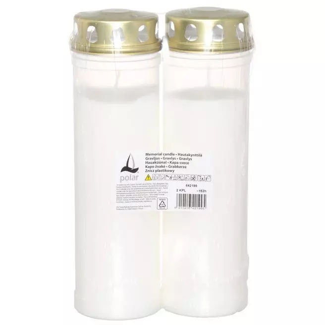 HautakynttilÃ¤ korkea 2 kpl 152 h Polar - Kynttilät ja lyhdyt - 6410416421995 - 1