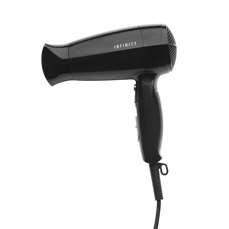 Hiustenkuivaaja taittuvalla kahvalla 1600W Musta - Hiustenkuivaajat - 5707160017965 - 1