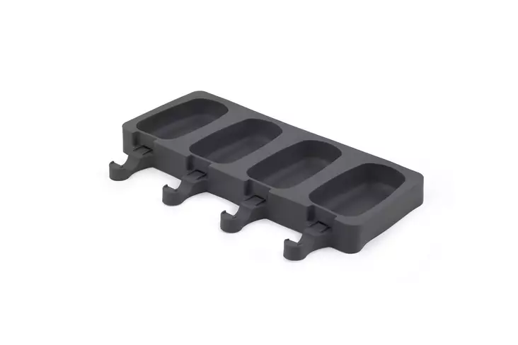 Jäätelömuotti 100% Silikoni Anthracite 9x5x12 cm - Tyylikäs ja Kestävä Keittiöväline Luovaan Jäätelönvalmistukseen - Keittiötyövälineet - 8683743190065 - 1