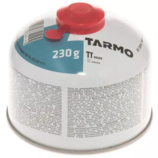 Kaasupatruuna 230 g Tarmo - Sytyttimet, sytykkeet, kaasut - 6410412334145 - 1