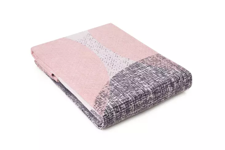 Kaksinkertainen Pique, harmaa, 200 x 230 cm, kestävä, helppohoitoinen - Päiväpeitteet ja torkkupeitot - 8684282994565 - 1