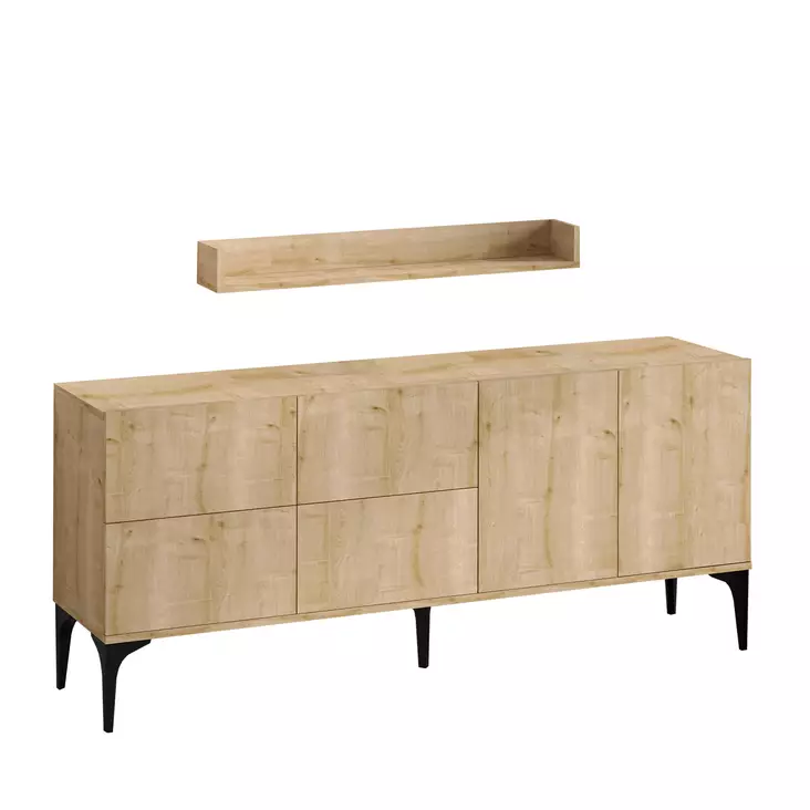 Konsoli, safiiritammi, 180 cm leveä, kestävä, monikäyttöinen - Lipastot ja senkit - 8682870917095 - 1