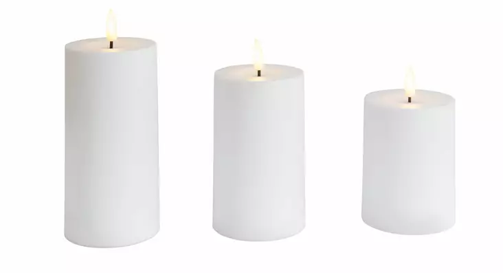 Led Pöytäkynttilä Saraby 3-setti - Led-kynttilät ja lyhdyt - 6435200304735 - 1