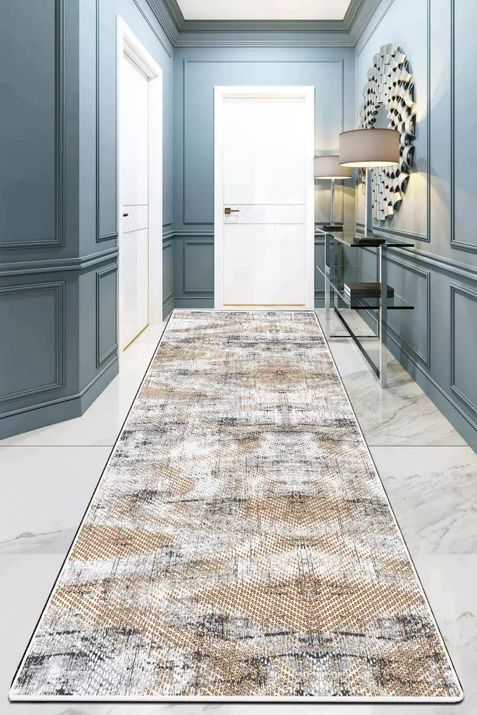 Monivärinen 80x120 cm Matto - 100% Polyesteri, Antibakteerinen, Konepestävä, Liukumaton, 10 mm Nukka, 700 gr/m² - Pienet matot ja käytävämatot - 8683342041775 - 1