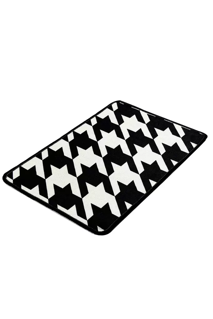 Monivärinen Kylpyhuonematto 40x60 cm - 100% Polyesteri, Antiallerginen, Pöly- ja Tahrankestävä, Liukumaton Alapuoli - Kylpyhuonematot ja kosteantilan matot - 8681875325195 - 1