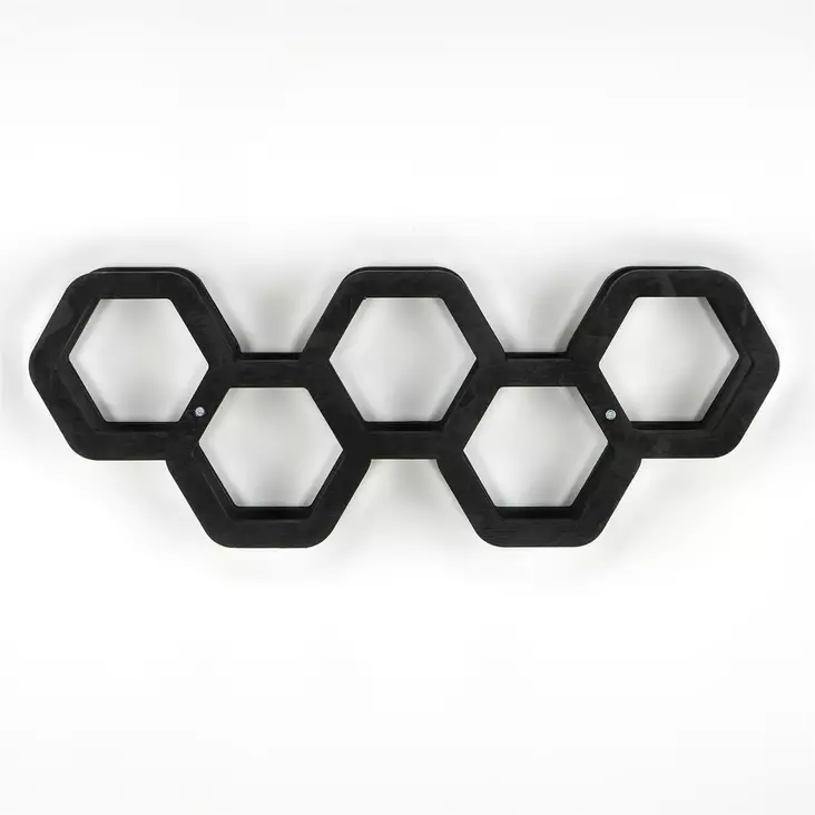 Musta WC-paperiteline - 100% vaneria, 56x21x16 cm - Tyylikäs ja kestävä lisä kylpyhuoneeseen - Helppo asennus - Kylpyhuonetarvikkeet - 8683742881445 - 1