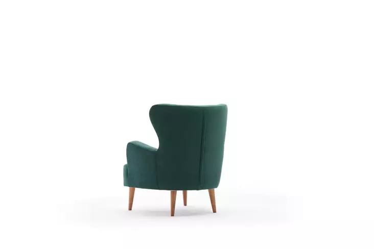 Nojatuoli, petroolinvihreä, 73 cm leveä, 87 cm korkea, 80 cm syvä, ylellinen, kestävä, mukava - Nojatuolit - 8683342008075 - 1