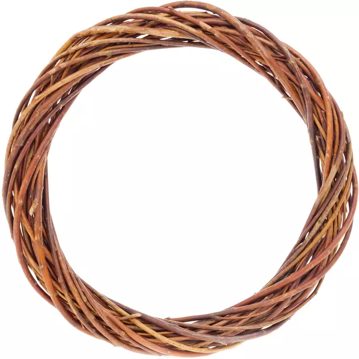 Pajukranssi ruskea 25 cm Kapel - Askartelumateriaalit ja tarvikkeet - 6410412934925 - 1