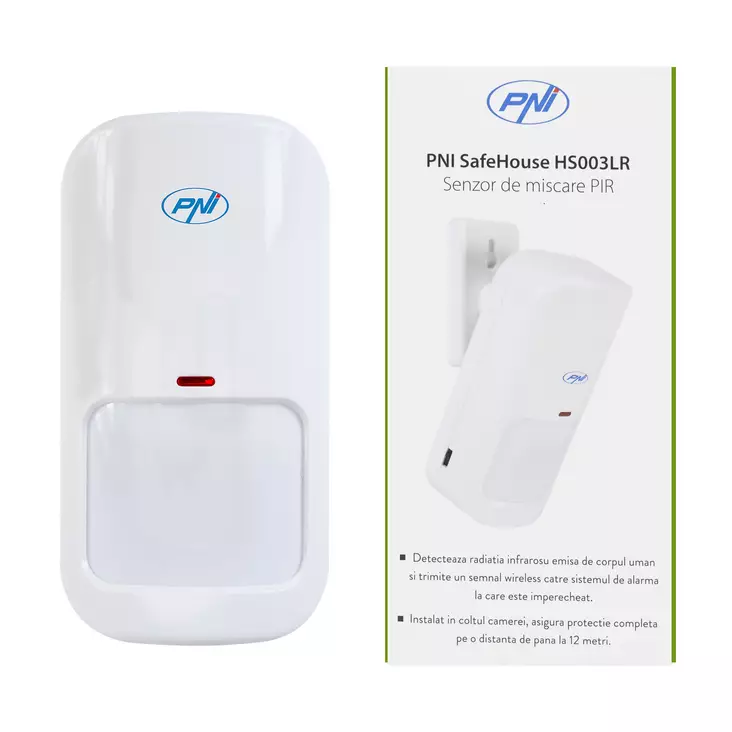 PIR PNH SafeHouse HS003LR langaton liiketunnistin langattomiin hälytysjärjestelmiin - PNI tuotteet - 5949066524745 - 1