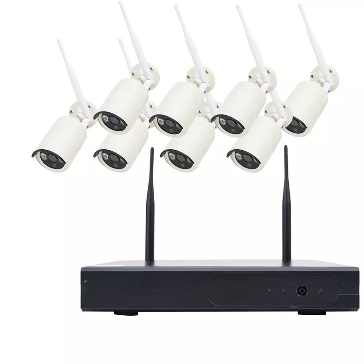 PNI House WiFi831 NVR videovalvontasarja ja 8 langatonta ulkokameraa 3MP, P2P, IP66 - PNI tuotteet - 5949066527395 - 1
