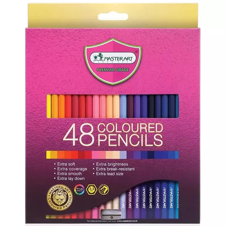 PuuvÃ¤rikynÃ¤t 48 kpl + teroitin - Värikynät - 8851907228705 - 1