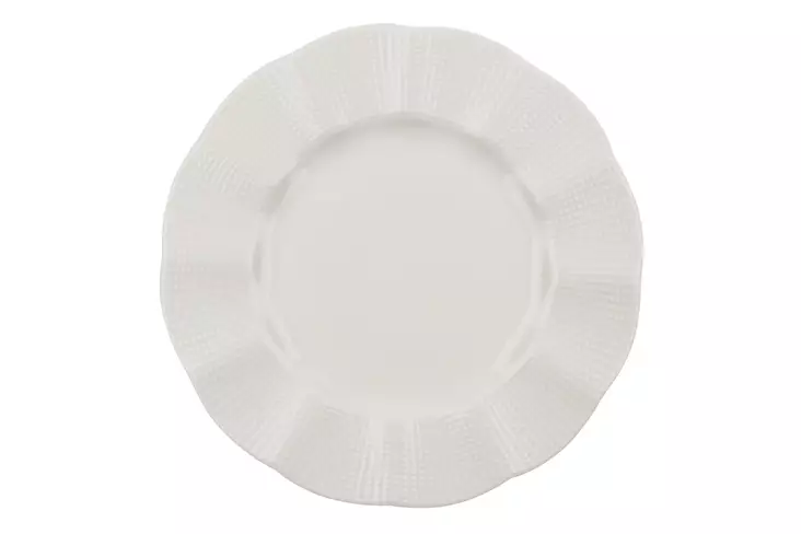 Ruokailuastiasto (18 osaa), valkoinen, 25 x 25 x 2 cm, kestävä, käytännöllinen - Lautaset - 8683342964715 - 1