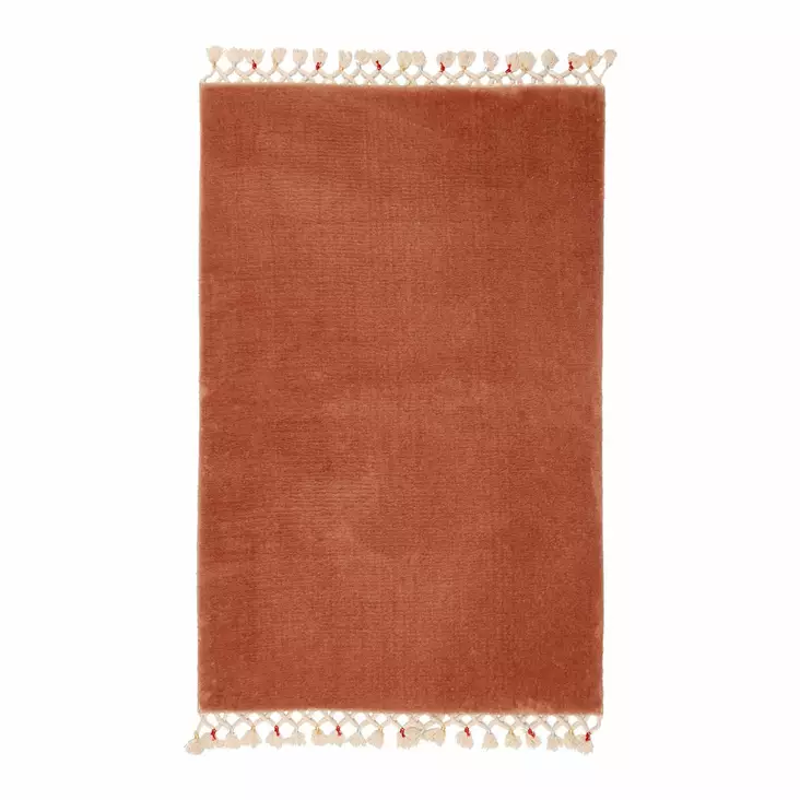 Ruskea 100% Akryyli Kylpymatto 100x120 cm - Antibakteerinen, Liukumaton, Konepestävä, 3 cm Nukka, 1200 gr/m² - Kylpyhuonematot ja kosteantilan matot - 8683342422925 - 1
