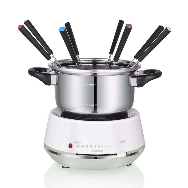 Sähköinen fondue 2L 1200W Ruostumaton teräs / Valkoinen - Keittiön erikoiskoneet ja grillit - 5707160021085 - 10