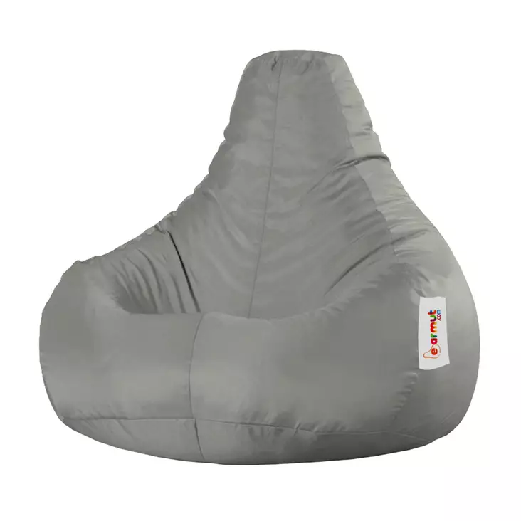 Säkkituoli ulkokäyttöön, savunharmaa, 80 cm leveä, vedenpitävä, kestävä - Säkkituolit - 8683743039425 - 1