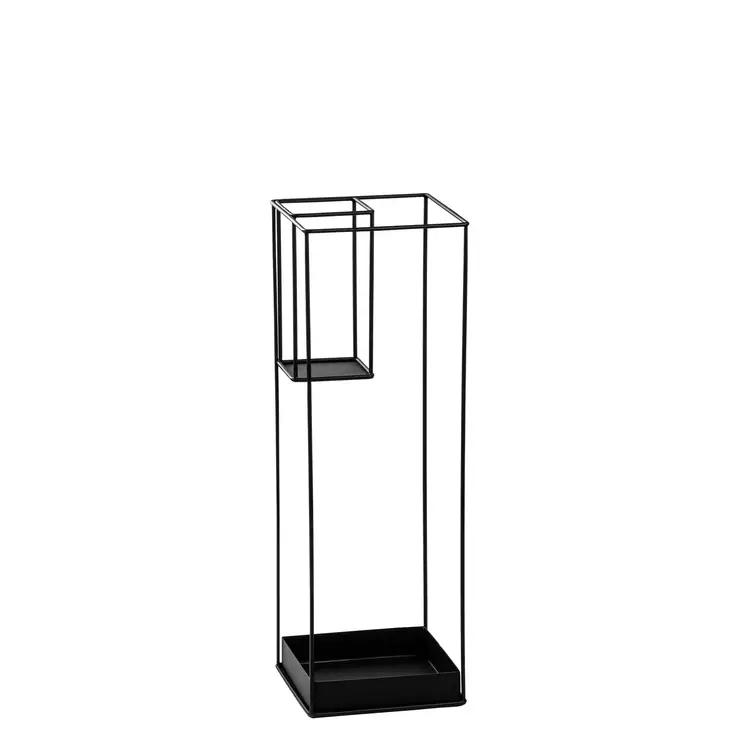 Sateenvarjoteline, musta, 20 x 20 x 61 cm, kestävä, tyylikäs, tilaa säästävä - Huonekalut - 8684283511235 - 1