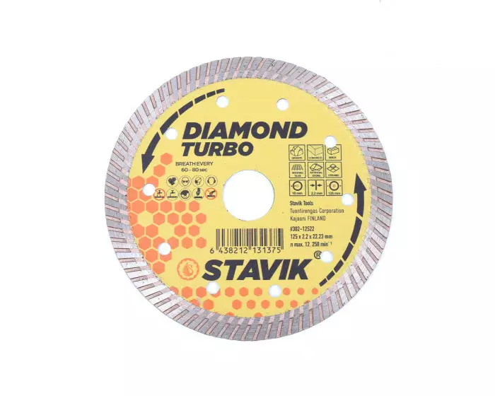 Stavik timanttilaikka 125mm turbo - Laikat kulmahiomakoneeseen - 6438212131375 - 1