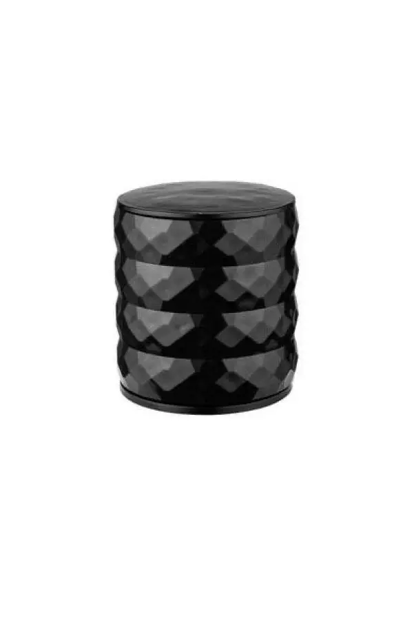 Tyylikäs Musta Meikkijärjestelijä - 100% Muovia, BPA-vapaa, Koko 11x11x12 cm, Astianpesukoneen Kestävä - Meikkaustarvikkeet - 8683342483605 - 1
