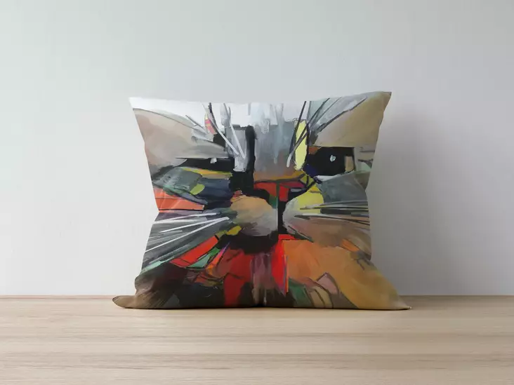 Tyynynpäällinen, monivärinen, 43 x 43 cm, kestävä, helppohoitoinen - Tyynyt ja peitot - 8682870194175 - 1