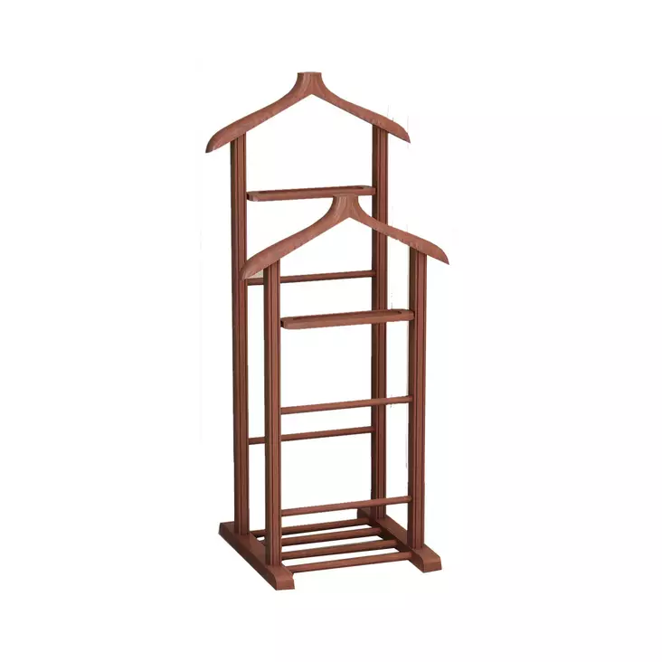 Vaatepuu, saksanpähkinä, Leveys 33,5 cm, kestävä, tyylikäs - Yksittäiskappaleet - 0283080142635 - 1